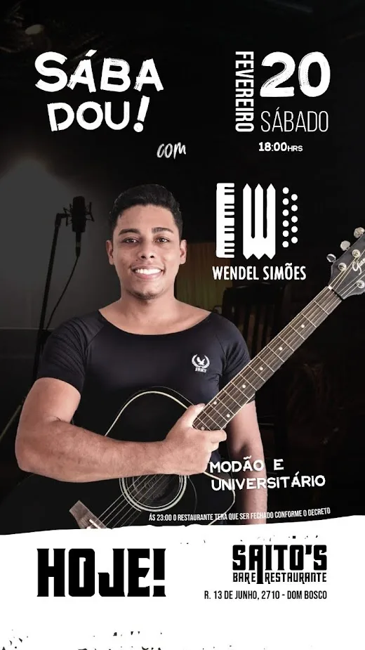 Arte para show ao vivo