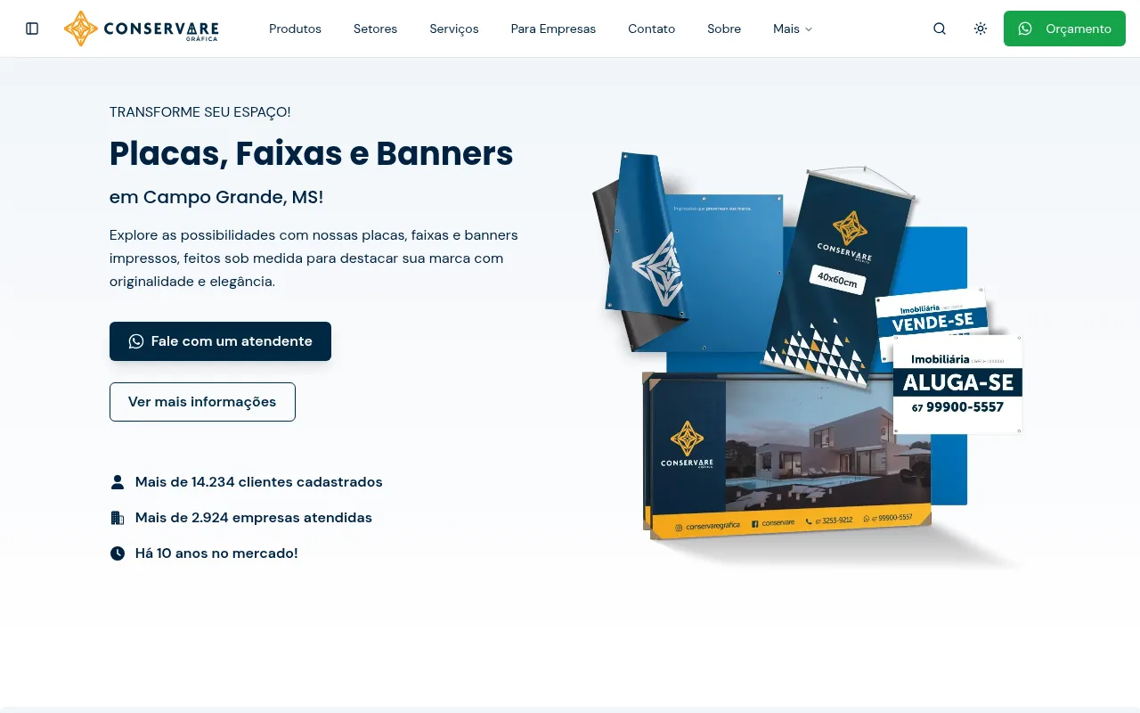 Faixas e Banners