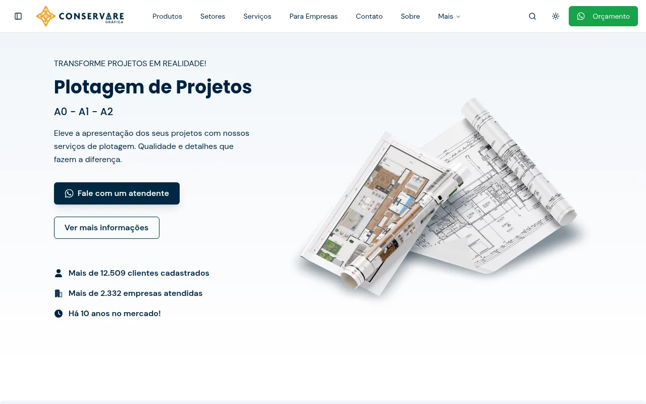 Plotagem de Projetos