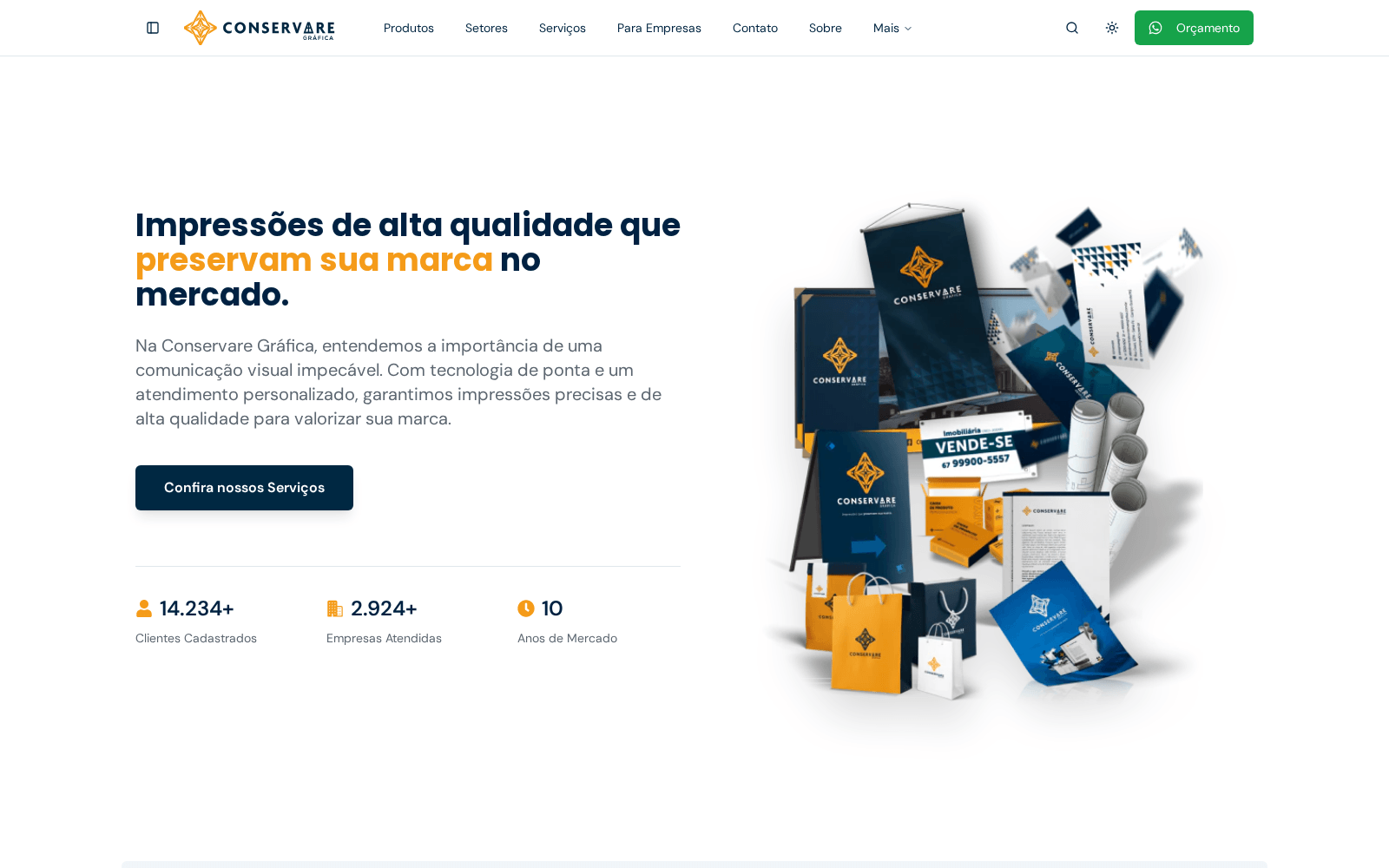 Site Institucional + Catálogo