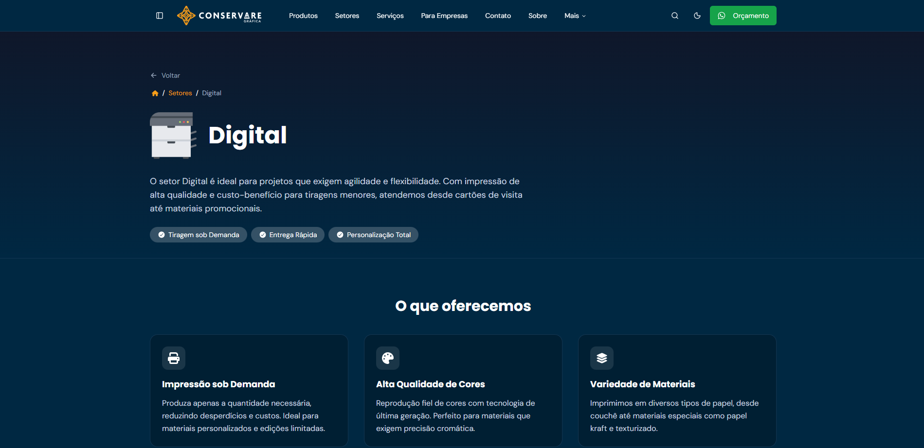 UI/UX — Conservare Gráfica