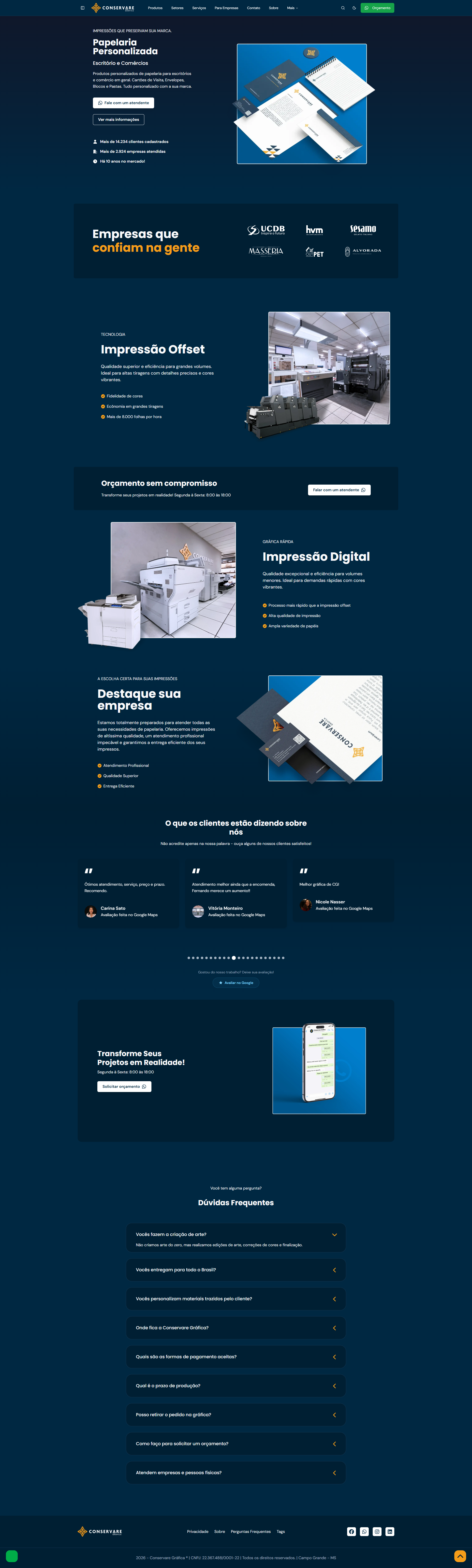 Landing Page — Estúdio Criativo